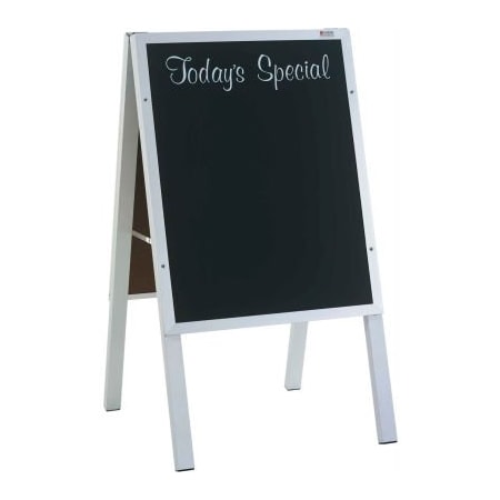 Marsh Industries, Inc Marsh 22"x 27" Black Chalkboard, Today's Special Cafe Sidewalk Sign, Aluminum Trim ER2722AL0